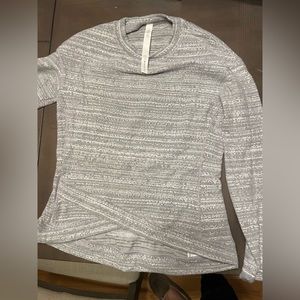 Lululemon Grey Sweater Run Top - Size 8